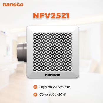 Quạt hút âm trần Nanoco NFV2521 lồng sóc NFV2521