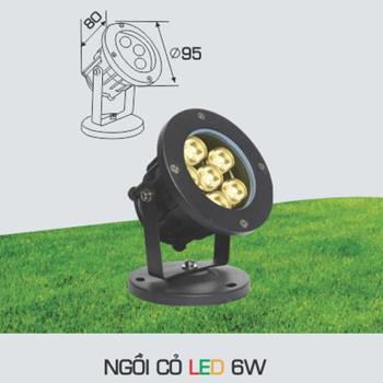 Đèn ghim cỏ NGỒI CỎ 6W NGỒI CỎ LED 6W
