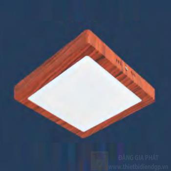 Đèn Downlight nổi trần Led Vuông 12W, Ø170 - vỏ màu gỗ NH 596 12W