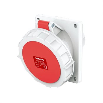 Ổ cắm công nghiệp Nanoco NIS3242-3V gắn âm dạng thẳng cho Container IP67 NIS3242-3V