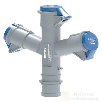 Ổ cắm công nghiệp chia 3 ngã Nanoco NIS9432000 NIS9432000