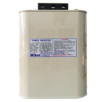 Tụ bù dầu Mikro 3 pha 230V 50Hz  MMS-2350xxKT