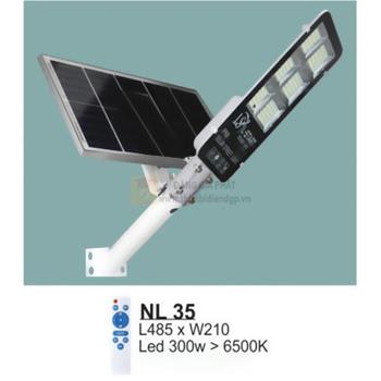 Đèn đường năng lượng Led 300W > 6500K - L485*W210 - có remote NL 35