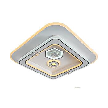 Đèn mâm ốp trần vuông mica Ø500*H100, Led 3 màu ánh sáng NM 34812A