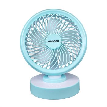 Quạt sạc điện Nanoco NRF6213G/P có chức năng xoay NRF6213G