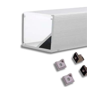 Nẹp nhôm dùng cho LED dây trong nhà NST-AB1515