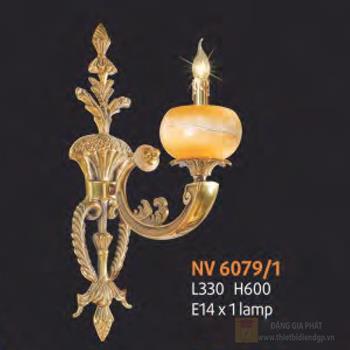 Đèn tường nến đồng phong cách cổ điển L330*H600 - E14*1 Lamp NV 6079/1