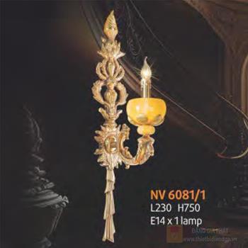 Đèn tường nến đồng phong cách cổ điển L230*H750 - E14*1 Lamp NV 6081/1