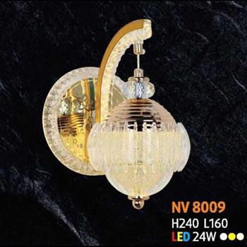 Đèn vách led 24W, L160 x H240, 3 màu ánh sáng NV 8009