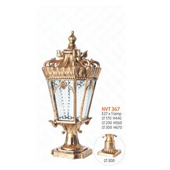 Đèn trụ cổng Ø230*H560 - E27*1 lamp NVT 367-Ø230