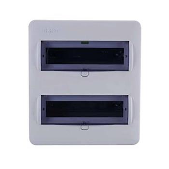 Tủ điện căn hộ hộp kim loại & mặt nhựa Series NX8 2 tầng NX8-20-J