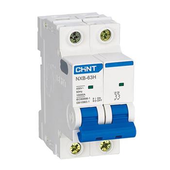Cầu dao tự động CHINT MCB NXB-63H 2P-10kA Type D NXB-63H-2D