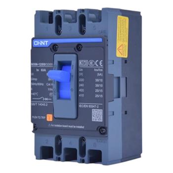 MCCB CHINT 3P NXM-160H/3300 bảo vệ quá tải và ngắn mạch. NXM-160H/3300 32A