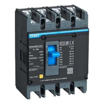 MCCB CHINT 4P NXM-63H/4300B bảo vệ quá tải và ngắn mạch. NXM-63H/4300B 10A