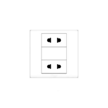 Ổ cắm 2 chấu đôi 10A/250V NB5.0 1022
