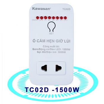 Ổ cắm hẹn giờ lùi Kawasan TC02D 1500W TC02D