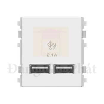 Ố sạc usb 2.1A đôi. size 2s 8432USB_WE