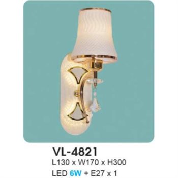 Đèn vách trang trí HUFA L130*W170*H300 - LED 6W + E27*1 - VL-4821 VL-4821
