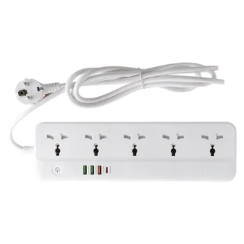 Ổ cắm kéo dài thông minh Wifi Rạng Đông OC09.WF.USB 5C/10A 2500W OC09.WF.USB 5C/10A