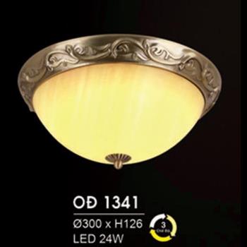 Đèn Ốp Trần Đồng Ø300*H126 Led 24W, 3 chế độ ánh sáng OĐ 1341