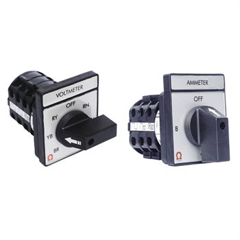 Chuyển mạch Volt & Ampere Omega mặt 48x60 OMG-xS48