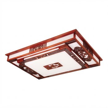 Đèn ốp trần gỗ vuông HUFA OTG 18 Ø1000*700*H170, Led 100W, 3 chế độ ánh sáng OTG 18