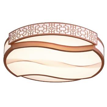 Đèn Ốp Trần Gỗ Led 80W, Ø500*H100 OT 22