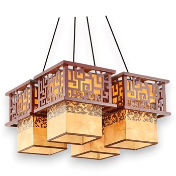 Đèn thả trang trí 355 DECOR W500*L500*H400 - E27*4 OTG01/Thả