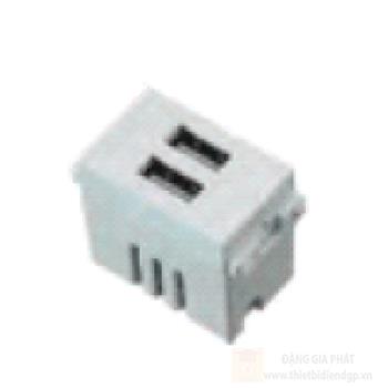 Ổ cắm đôi USB duhal P1B612