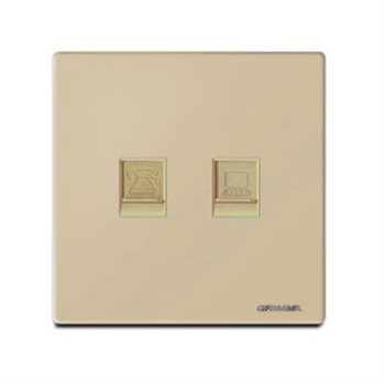 Bộ ổ cắm điện thoại và mạng GRIMMA G60GTELPC G60GTELPC