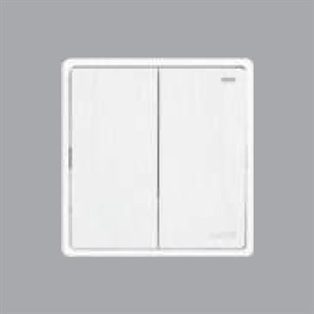 Mặt 2 công tắc 1 chiều MPE S702-W 16A - 250V S702-W