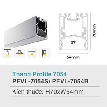 Phụ kiện đèn thanh profile 7054 PFVL-7054