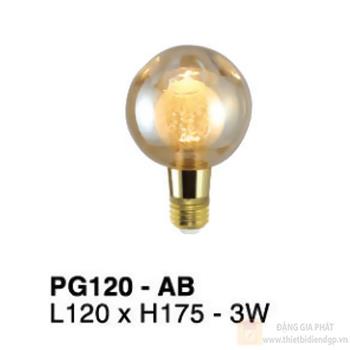 Bóng đèn trang trí PG120 - L120*H175-3W PG120-AB