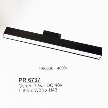 Đèn ray nam châm Sano L300*W23*H110 - Osram 12W - DC 48V PR 6737