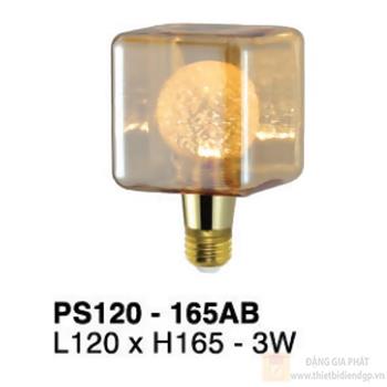 Bóng đèn trang trí PS120 - L120*H165-3W PS120-165AB