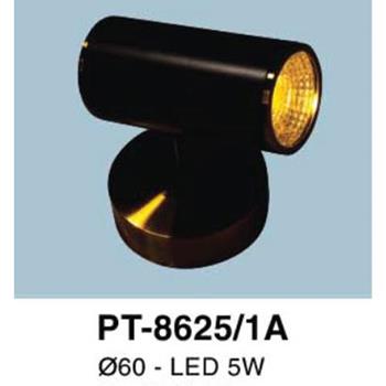 Đèn gương led 5W - Ø60 PT-8625/1BK