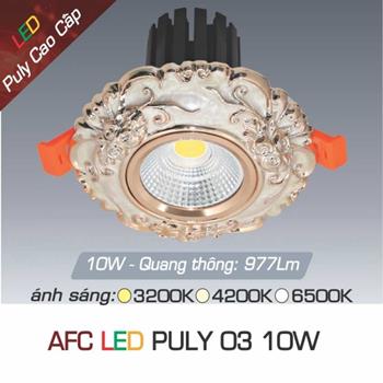 Đèn âm trần trang trí Anfaco AFC PULY 03 10W PULY 03 10W