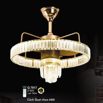 Quạt đèn Sano cánh nhựa ABS Ø600 - 3 màu ánh sáng - LED 185W Q 7917