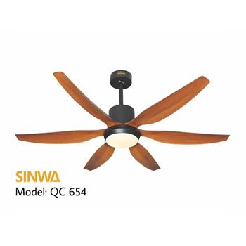Quạt trần Sinwa 6 cánh nhựa ABS QC654 DC QC654