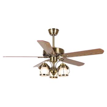 Quạt trần đèn Sano 5 cánh gỗ QĐ 7927/5 - E27*3 QĐ 7927/5