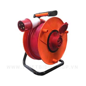 Ổ cắm kéo dài quay tay Rulo cuộn dây và ổ cắm 3 pha 4 dây LiOA 25A QTX3P25CCA QTX3P25CCA