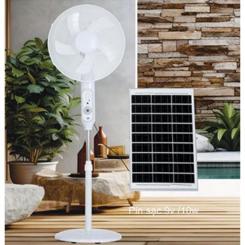 Quạt đứng NLMT Sano SOLAR - QS10/25W Ø400*H1150 SOLAR - QS10/25W