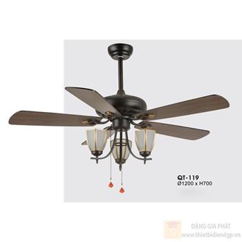 Quạt trần đèn Verona QT-119 Ø1200 x H700 QT-119