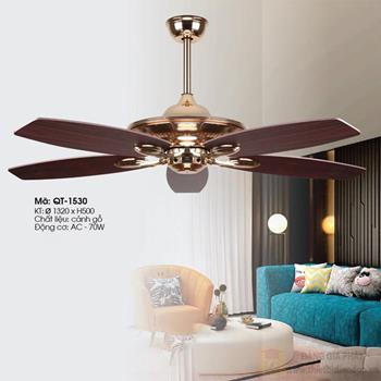 Quạt trần Verona 5 cánh QT-1530 Ø1320 x H500 QT-1530