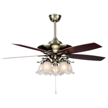 Quạt trần đèn 5 cánh gỗ Veronia QT-1535 Ø1320*H750 QT-1535