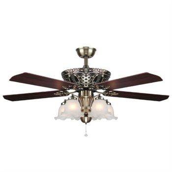 Quạt trần đèn 5 cánh gỗ Veronia QT-2225 Ø1200 x H750 QT-2225