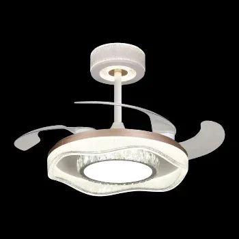 Quạt trần đèn cánh xếp Veronia QT-2232 Ø500 x H500 QT-2232