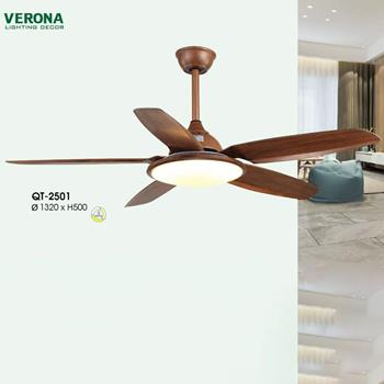 Quạt đèn Verona Ø1320*H500 - ánh sáng 3 màu QT-2501