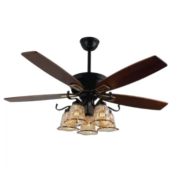 Quạt trần đèn 5 cánh gỗ Veronia QT-2817 Ø1320*H750 QT-2817