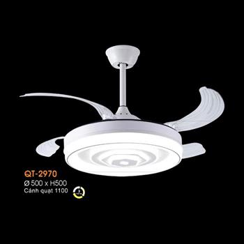 Quạt đèn Verona Ø500*H500, cánh quạt 1100 - ánh sáng 3 màu QT-2970
